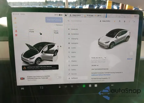 2023 Tesla Model Y Awd/Long Range Dual Motor All-Wheel Drive z USA, uszkodzony, nr VIN 7SAYGDEE3PF863139